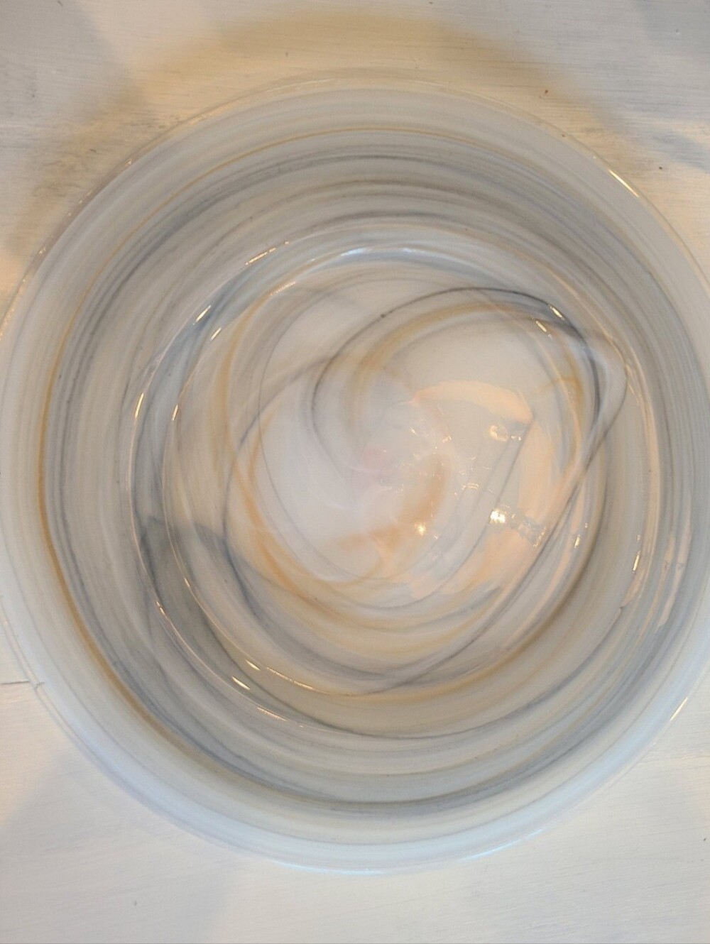 VIETRI Alabaster Taupe Serving Plate - New